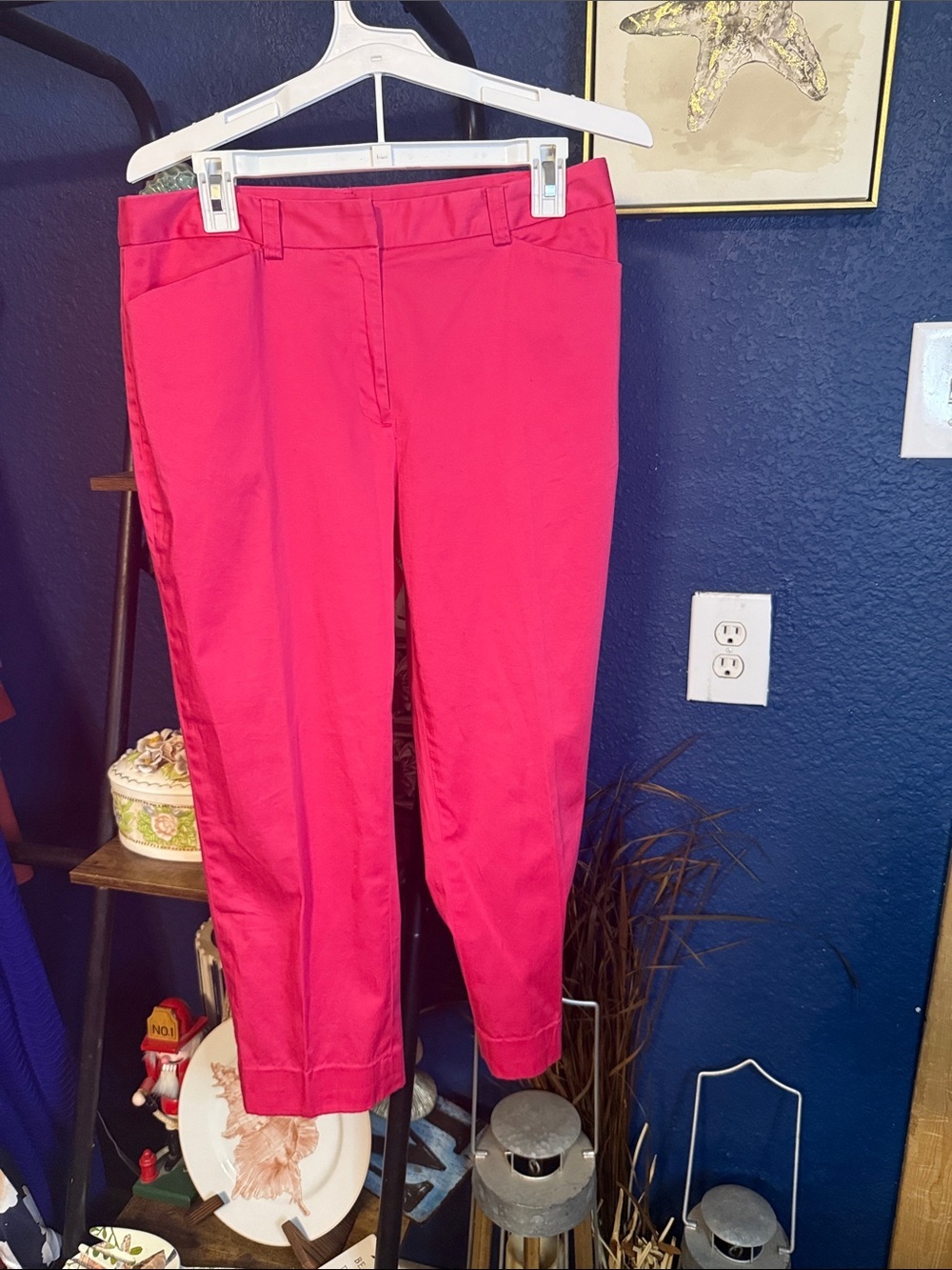 Jones New York Signature Hot Pink Stretch Pants